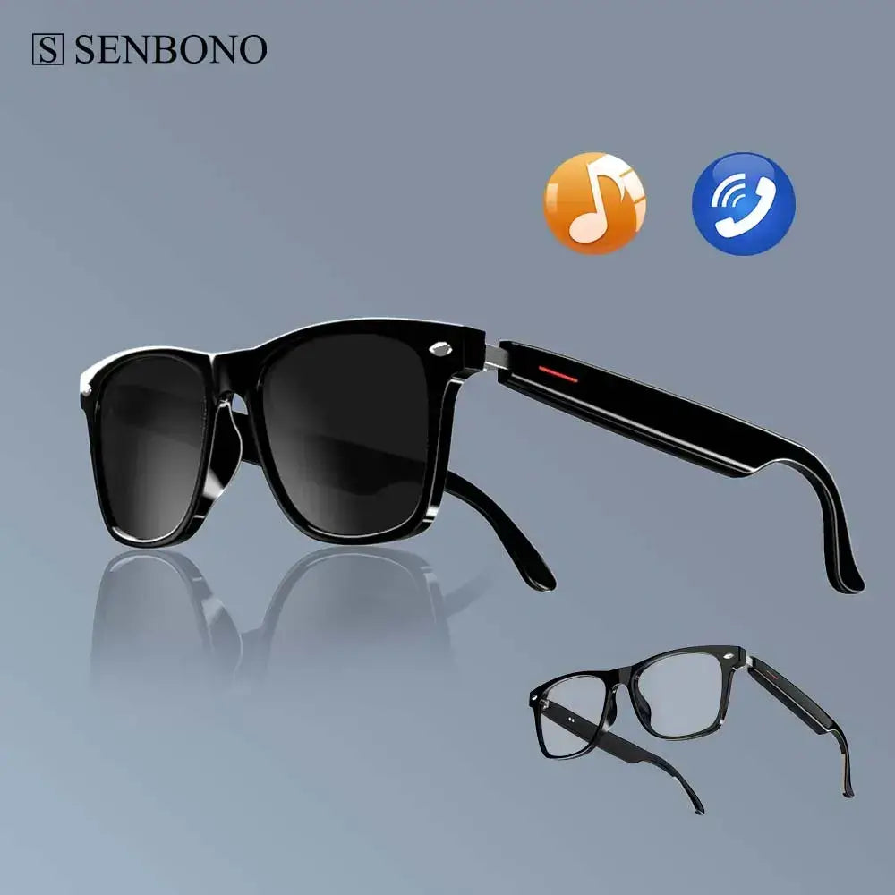 SENBONO Smart Glasses E13 – On Person Wearing